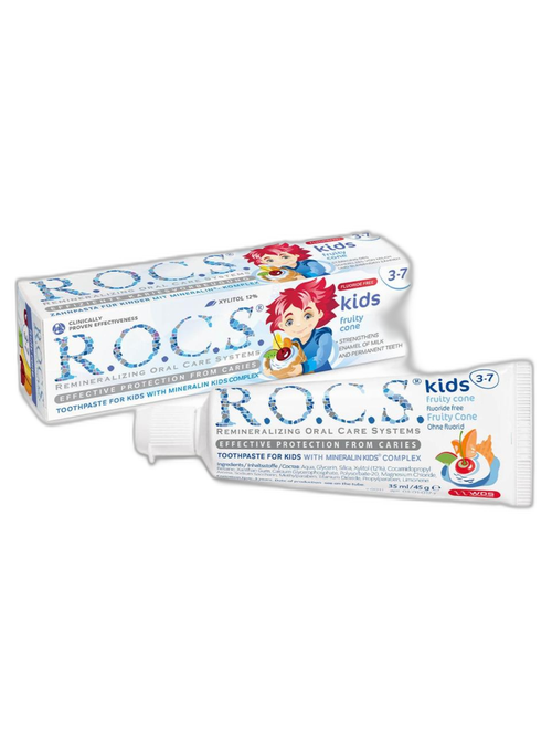 ROCS Toothpaste Kids 3-7 Years Fruity Cone 45 g