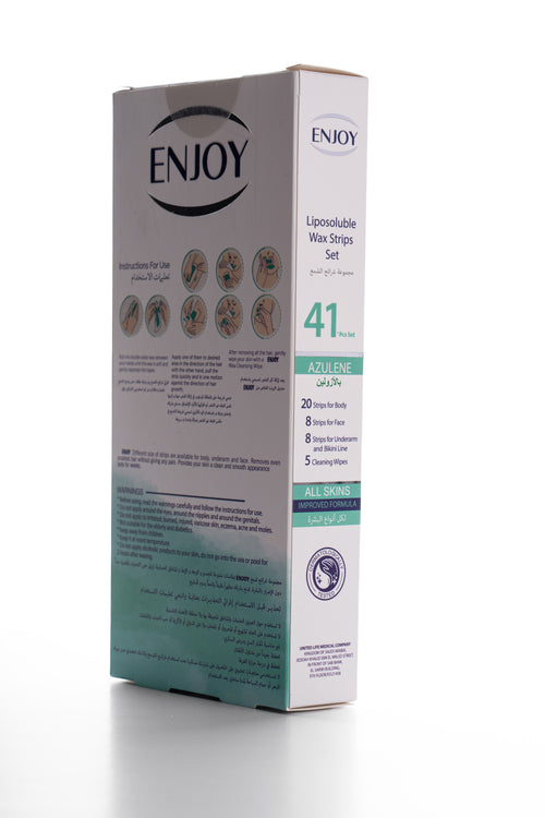 Enjoy Liposoluble Face Wax Strips For All Skins 27 pcs