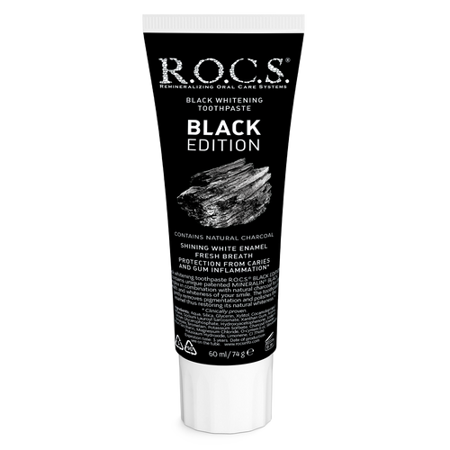 ROCS Toothpaste Black Edition Whitening 74 g