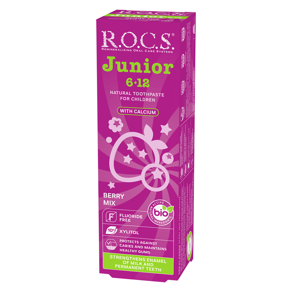 ROCS Toothpaste Junior 6-12 Years Berry Mix 74 g
