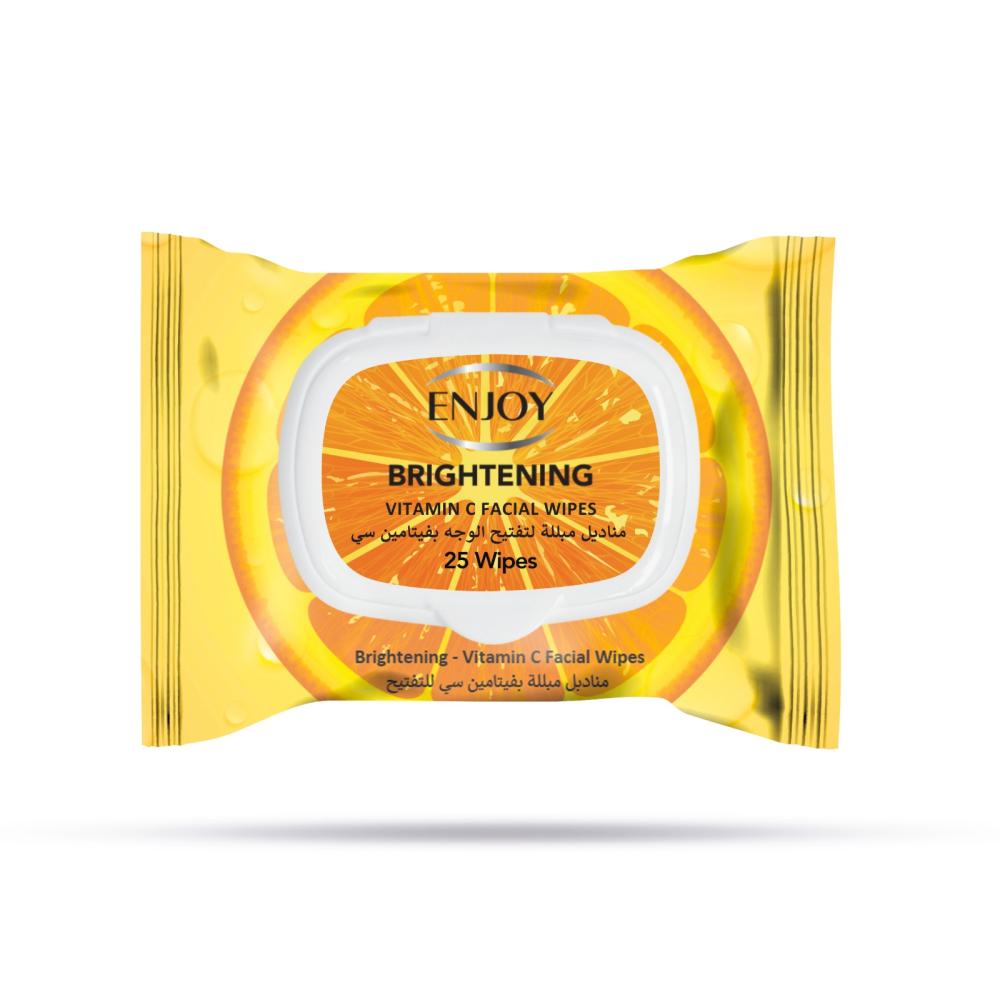 ENJOY Biodegradable Vitamin C Facial Wipes 25s