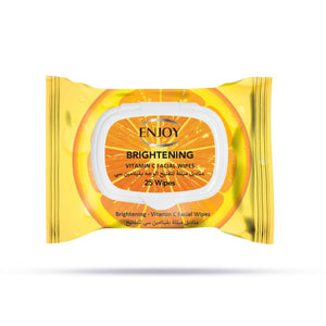 ENJOY Biodegradable Vitamin C Facial Wipes 25s