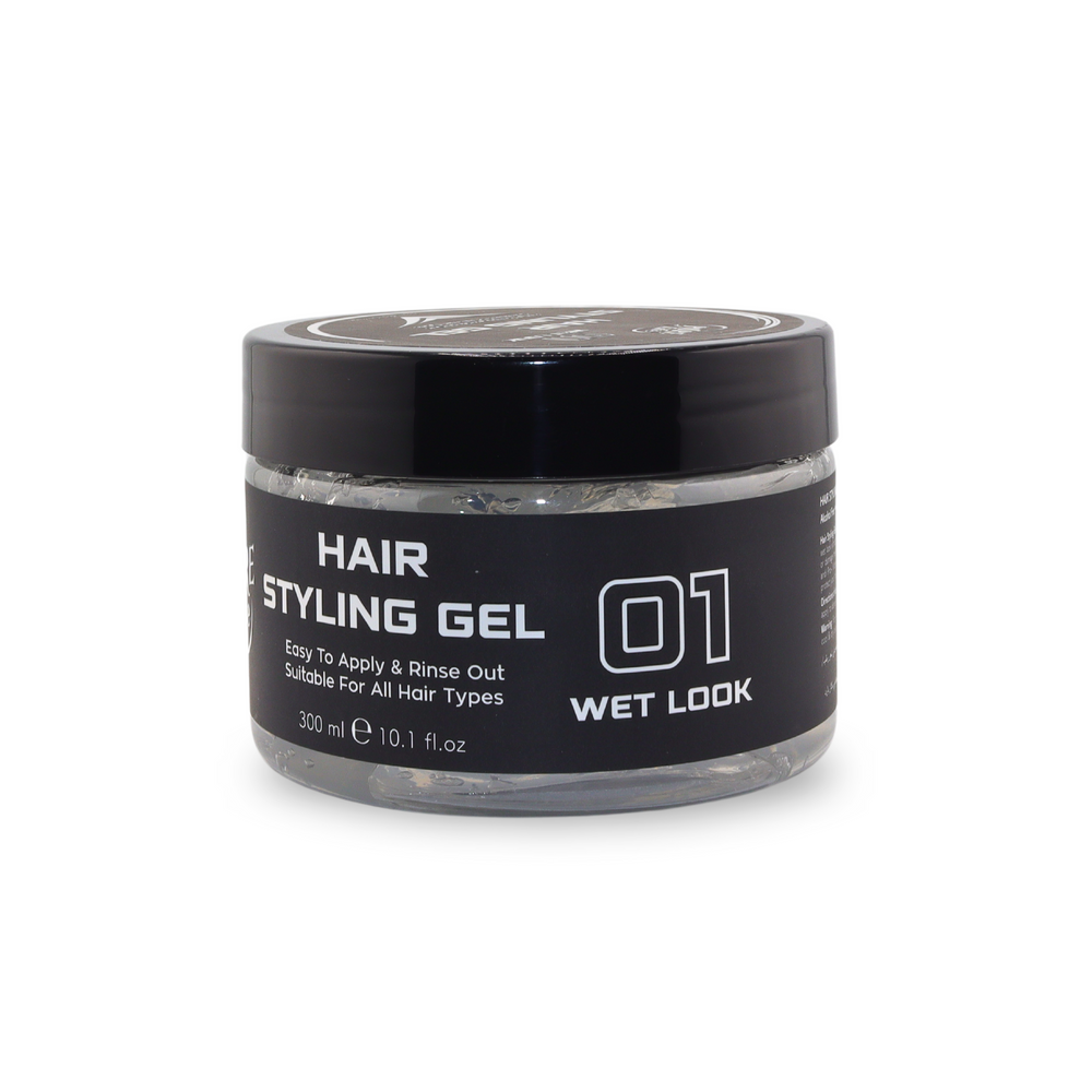 Pure Life Hair Styling Gel Wet Look White 300 ml 01