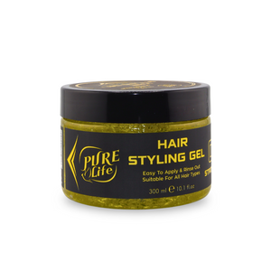Pure Life Hair Styling Gel Strong Hold Yellow 300 ml 03