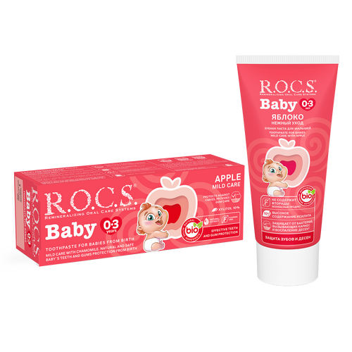ROCS Toothpaste Baby 0-3 Years Apple 45 g