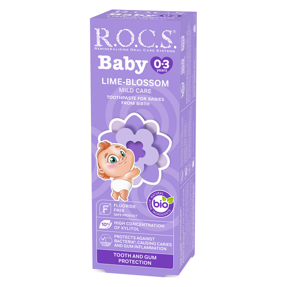 ROCS Toothpaste Baby 0-3 Years Lime-Blossom 45 g
