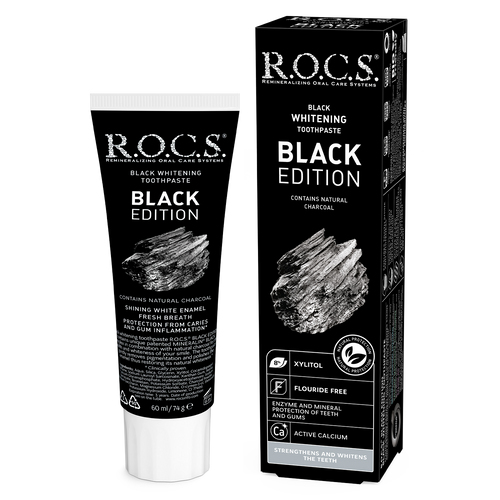 ROCS Toothpaste Black Edition Whitening 74 g