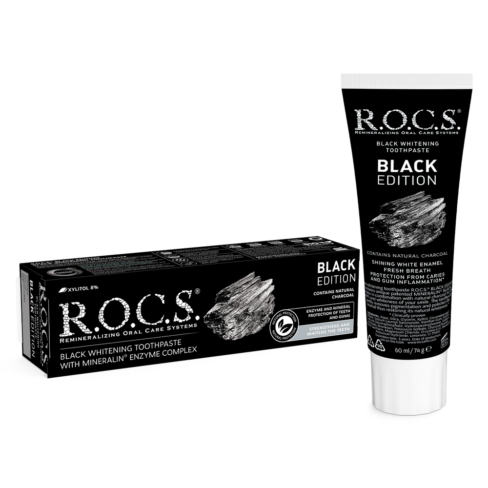 ROCS Toothpaste Black Edition Whitening 74 g