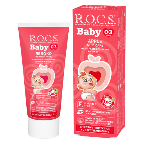 ROCS Toothpaste Baby 0-3 Years Apple 45 g