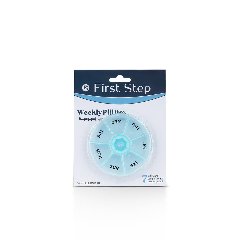 First Step Pill Box Round Weekly