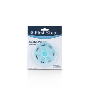 First Step Pill Box Round Weekly