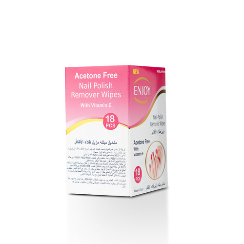 Enjoy Acetone Nail Polish Remover Wipes 18 pcs