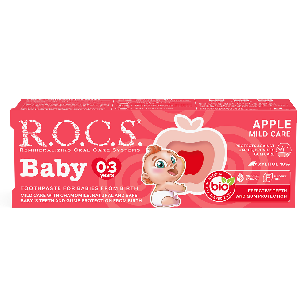 ROCS Toothpaste Baby 0-3 Years Apple 45 g
