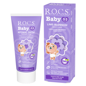 ROCS Toothpaste Baby 0-3 Years Lime-Blossom 45 g