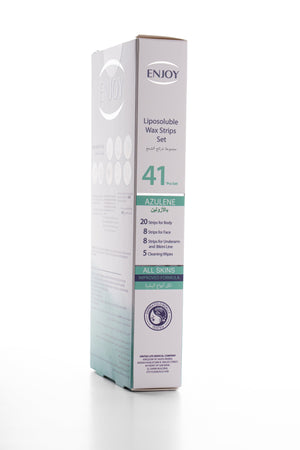 Enjoy Liposoluble Wax Strips Set For All Skins 41 pcs