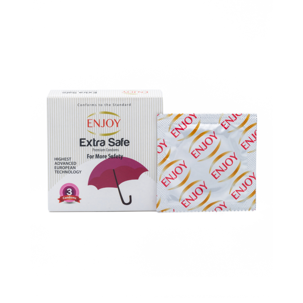 Enjoy Extra Safe Premium Condoms 3 pcs