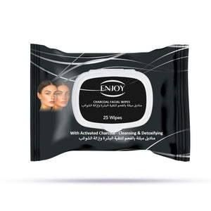 ENJOY Purifying Charcoal Facial Wipes 25s