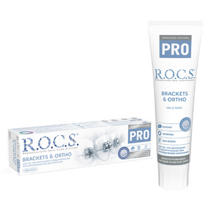 ROCS Toothpaste Pro Brackets & Ortho Mild Mint 135 g
