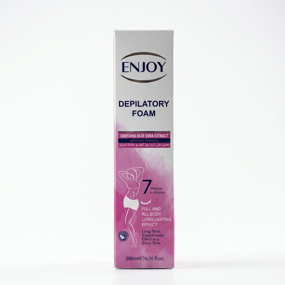 Enjoy Depilatory Foam with Coconut Oil & Aloe Vera Extract 200 ML