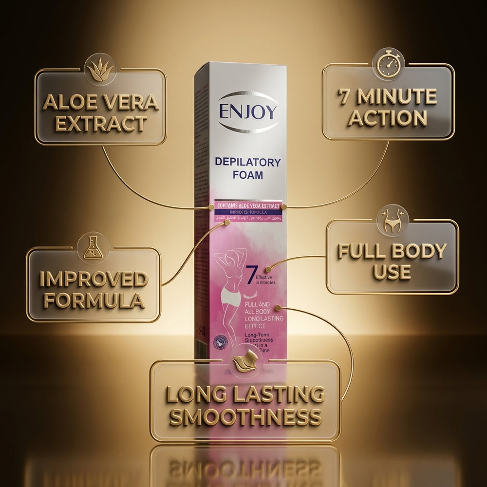 Enjoy Depilatory Foam with Coconut Oil & Aloe Vera Extract 200 ML
