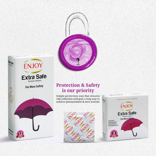 Enjoy Extra Safe Premium Condoms 12 pcs