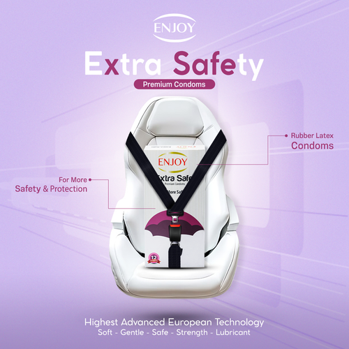 Enjoy Extra Safe Premium Condoms 12 pcs