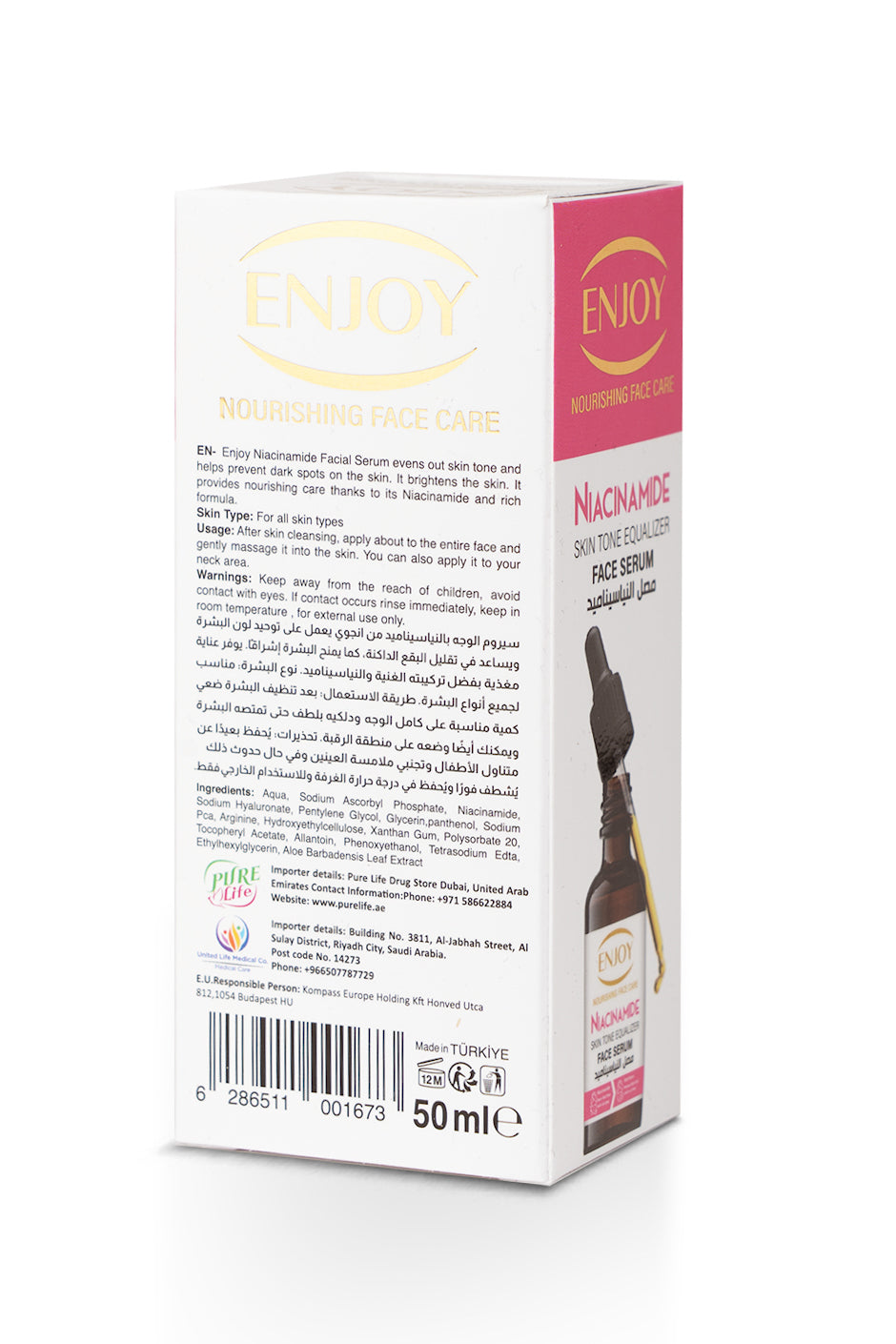 Enjoy Niacinamide Skin Tone Equalizer Face Serum 50 ml