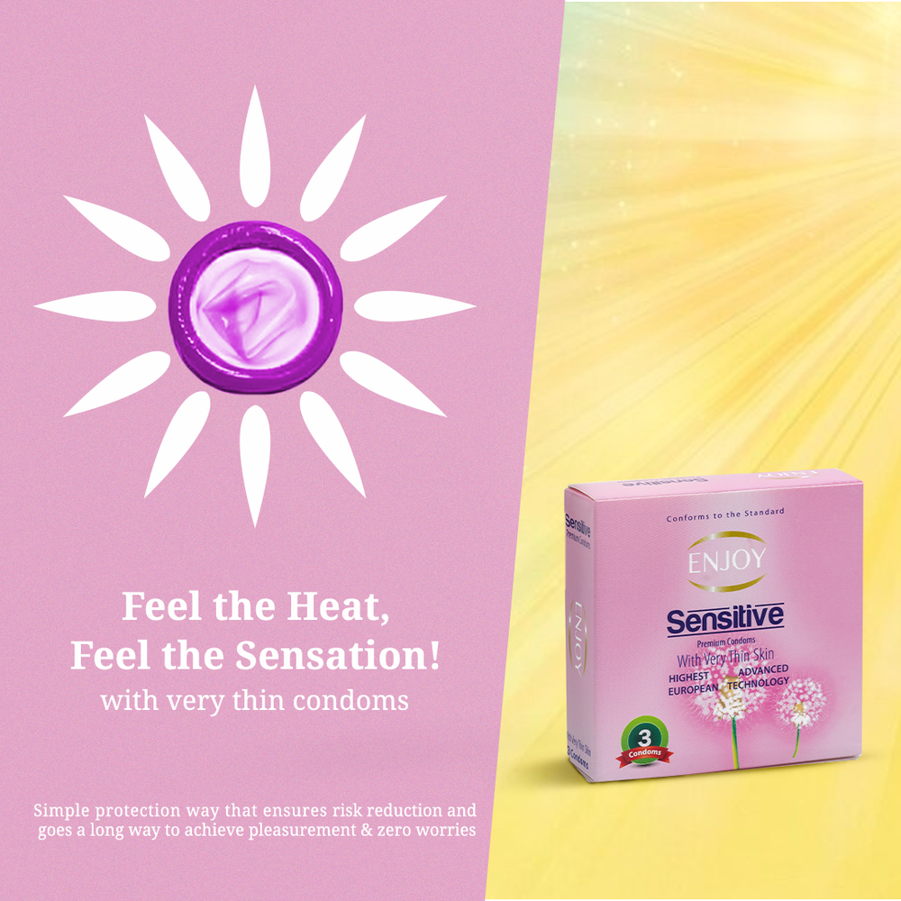 Enjoy Sensetive Premium Condoms 12 pcs