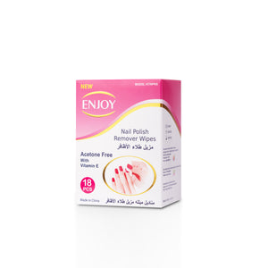 Enjoy Acetone Nail Polish Remover Wipes 18 pcs