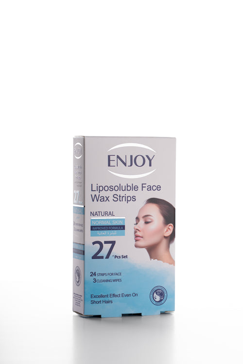 Enjoy Liposoluble Face Wax Strips For Normal Skin 27 pcs