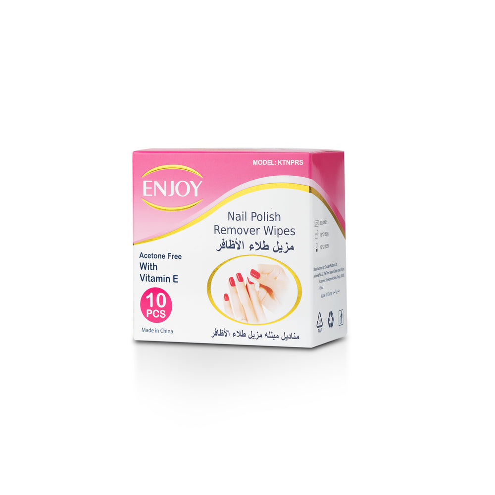 Enjoy Acetone Nail Polish Remover Wipes 10 pcs
