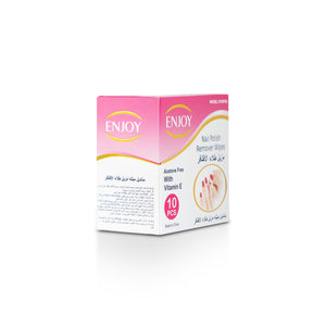 Enjoy Acetone Nail Polish Remover Wipes 10 pcs