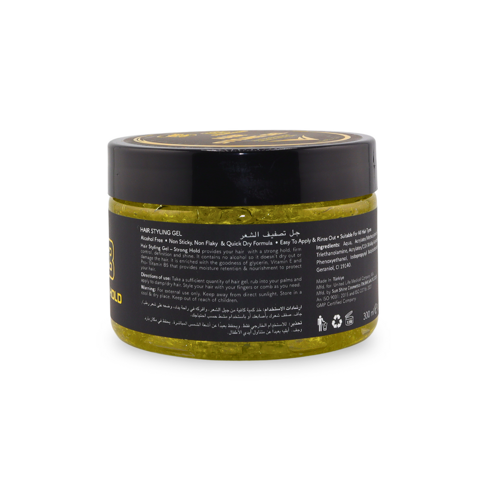 Pure Life Hair Styling Gel Strong Hold Yellow 300 ml 03