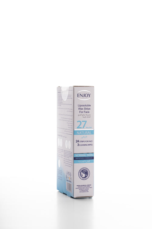 Enjoy Liposoluble Face Wax Strips For Normal Skin 27 pcs
